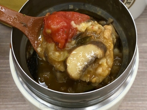 野菜たっぷりカレースープ オートミール